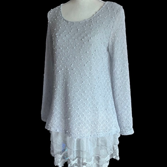 Indigo Soul Long Sleeve Sweater/Top for Ladies, Size Small NWT! - Picture 3 of 9